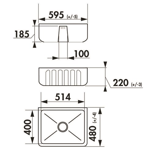 Chambord Fireclay Butler Sink